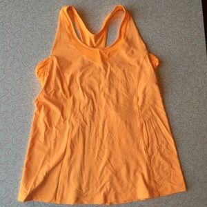 Lululemon Neon Orange Workout Tank